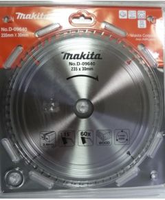 Griešanas disks kokam Makita; 235x2,4x30,0 mm; Z60; 15°