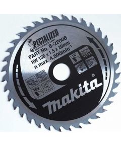 Griešanas disks kokam Makita; 136x1,8x20,0 mm; Z36; 18°