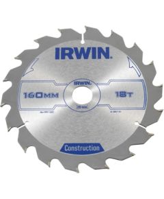 Griešanas disks kokam Irwin; 160x2,5x20,0 mm; Z18