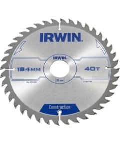 Griešanas disks kokam Irwin; 184x2,5x30,0 mm; Z40