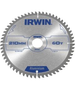 Griešanas disks alumīnijam Irwin; 210x2,5x30,0 mm; Z60; -6°