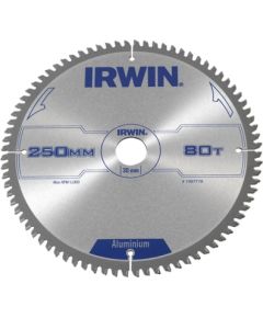 Griešanas disks alumīnijam Irwin; 250x2,5x30,0 mm; Z80; -6°
