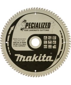 Griešanas disks laminātam Makita; 260x2,5x30,0 mm; Z84; 5°