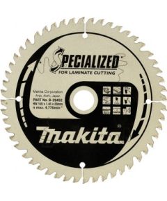 Griešanas disks laminātam Makita; 165x1,45x20,0 mm; Z52; 5°