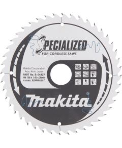 Griešanas disks kokam Makita SPECIALIZED; 190x1,45x30,0 mm; Z44; 23°