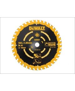 Griešanas disks kokam DeWalt; 184x1,65x16,0 mm; Z40; 20°