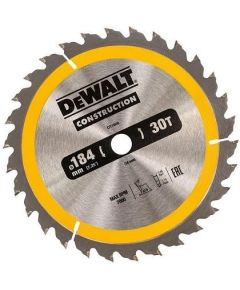 Griešanas disks kokam DeWalt; 184x2,6x16,0 mm; Z30; 10°
