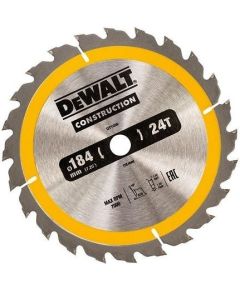 Griešanas disks kokam DeWalt; 184x1,8x16,0 mm; Z24; 16°