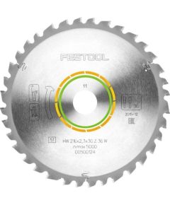 Griešanas disks kokam Festool; 216x2,3x30,0 mm; Z36; -5°