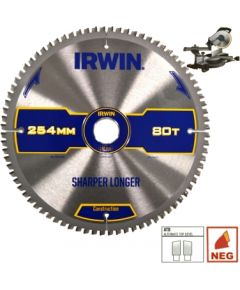 Griešanas disks kokam Irwin; 254x2,8x30,0 mm; Z60