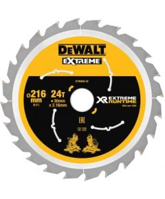 Griešanas disks kokam DeWalt DT99568-QZ; 216x30 mm; Z24
