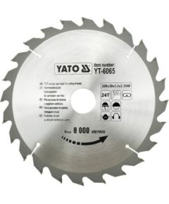 Griešanas disks kokam Yato YT-6065; 200x2,2x30 mm; Z24