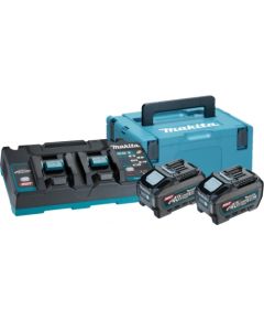 Piederumu komplekts Makita 191U13-9; 40 V; 2x5,0 Ah akum.