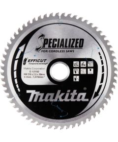 Griešanas disks Makita E-12192 TCT; 216x2x30 mm; T60; 15°