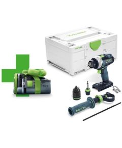 Akumulatora urbjmašīna-skrūvgriezis Festool TDC 18/4 I-Basic-5,2 QUADRIVE; 18V (bez akumulatora un lādētāja) + dāvanā 5,2 Ah akumulators!