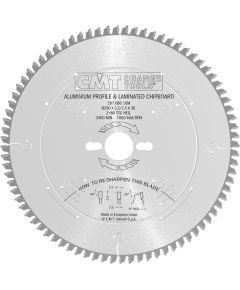 Griešanas disks alumīnijam CMT 297; 250x3.2x30; Z80; -6°