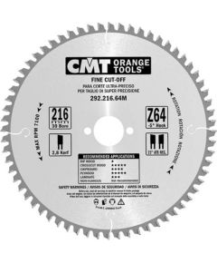 Griešanas disks kokam CMT 292; 240x2,8x30; Z48; 15°