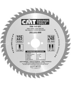 Griešanas disks kokam CMT 292; 225x2,8x30; Z48; 10°