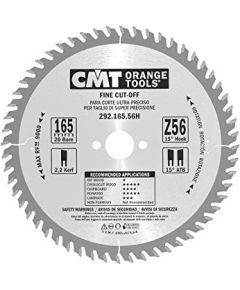 Griešanas disks kokam CMT 292; 165x2,2x20,0 mm; Z56; 10°