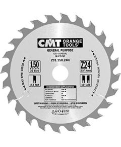 Griešanas disks kokam CMT 291; 150x2,4x20; Z24; 15°