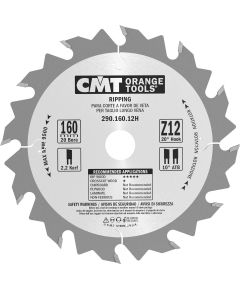 Griešanas disks kokam CMT 290; 160x2.2x20; Z12; 20°