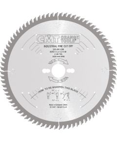 Griešanas disks kokam CMT 285; 250x3.2x30; Z80; 5°