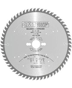 Griešanas disks kokam CMT 281; 250x3,2x30,0 mm; Z60; 10°