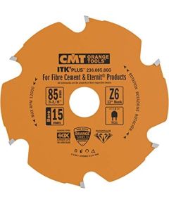 Griešanas disks šķiedru cementam CMT 236; 85x1,8x15; Z6; 12°