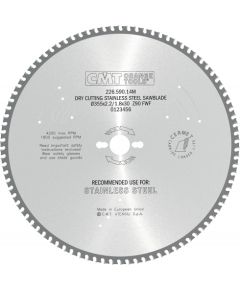 Griešanas disks metālam CMT 226; 355x2,2x30; Z90; 10°