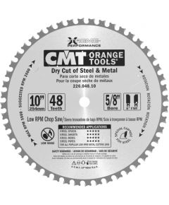 Griešanas disks metālam CMT 226; 254x2,2x15,87 mm; Z48; 0°