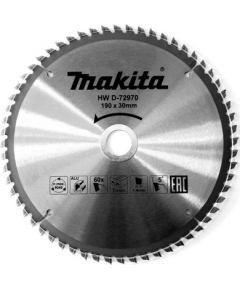 Griešanas disks alumīnijam Makita; 190x2,2x30,0 mm; Z60; 5°