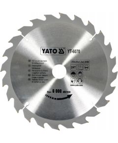 Griešanas disks kokam Yato YT-6070; 250x2,2x30 mm; Z24