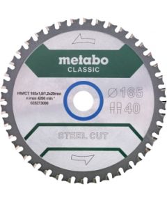 Griešanas disks Metabo Classic; 165x20x1,6 mm; Z40; 4°