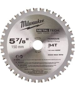 Griešanas disks metālam Milwaukee 4840408; 150mm; Z34