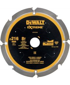 Griešanas disks šķiedru cementam DeWalt DT1473-QZ; 8T; 216x30 mm