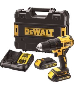 Urbjmašīna-skrūvgriezis DeWalt DCD771S2-QW; 18 V; 2x1,5 Ah akum.