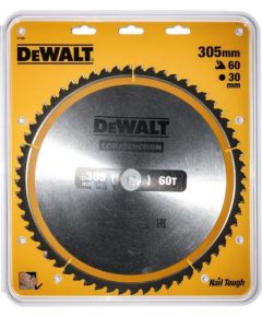 Griešanas disks kokam DeWalt DT1960; 305x30 mm; 60T