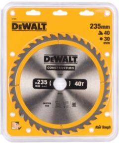 Griešanas disks kokam DeWalt DT1955; 235x30 mm; 40T