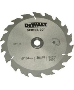 Griešanas disks kokam DeWalt DT1938; 184x16 mm; 18T