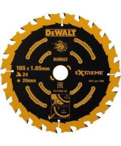 Griešanas disks DeWalt DT10397-QZ; 165x20 mm; T24/T40; 3 gab.