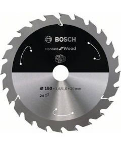 Griešanas disks kokam Bosch Standard for Wood 2608837674; 150x20 mm; Z24