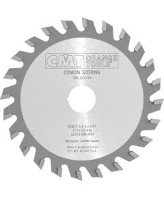 Griešanas disks plastmasai CMT Y288; 180x4,3/5,5x20 mm; Z36; 10°