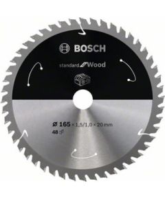 Griešanas disks kokam Bosch Standard for Wood 2608837687; 165 mm