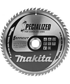 Griešanas disks kokam Makita EFFICUT; 260x2,15x30,0 mm; Z63; 10°