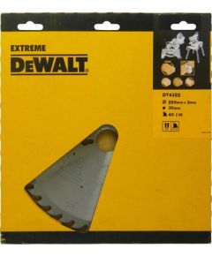 Griešanas disks kokam DeWalt; 250x3x30,0 mm; Z40; 10°