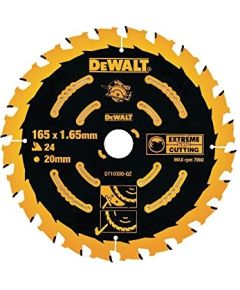 Griešanas disks kokam DeWalt; 165x1,65x20,0 mm; Z24; 18°