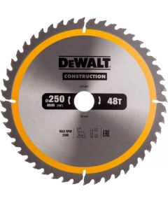 Griešanas disks DeWalt; 250x3x30,0 mm; Z48; 10°