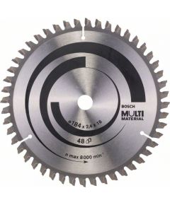 Griešanas disks kokam Bosch MULTI MATERIAL; 184x2,4x16,0 mm; Z48; -5°