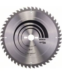 Griešanas disks kokam Bosch OPTILINE WOOD; 300x3,2x30,0 mm; Z48; 10°