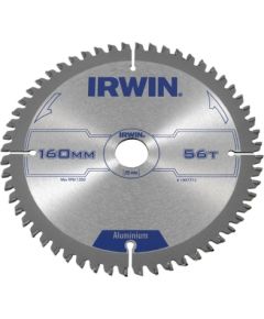 Griešanas disks alumīnijam Irwin; 160x2,5x20,0 mm; Z56; -6°